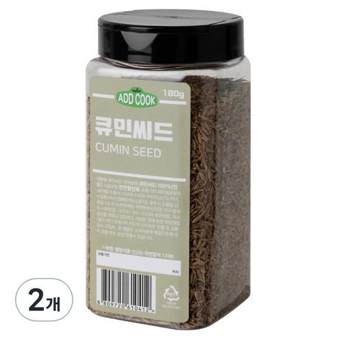 ADDCOOK 큐민씨드, 180g, 2개