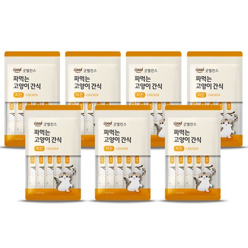 굿밸런스 짜먹는 고양이 간식 12g x 5p, 참치, 14개입