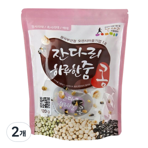 잔다리 하루한줌 볶음콩, 120g, 2개