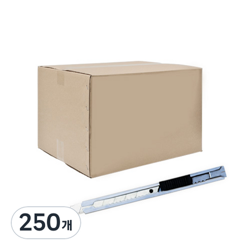 다다 베이직 커터칼, 혼합색상, 250개