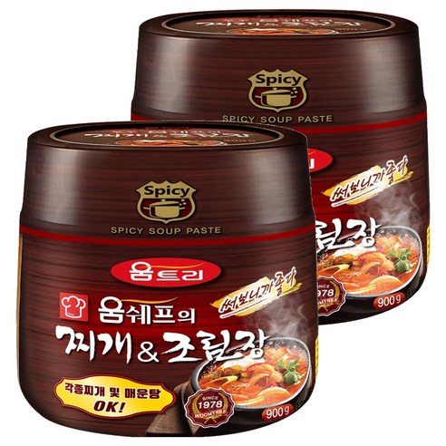 움트리 움쉐프의 찌개&조림장, 900g, 2개