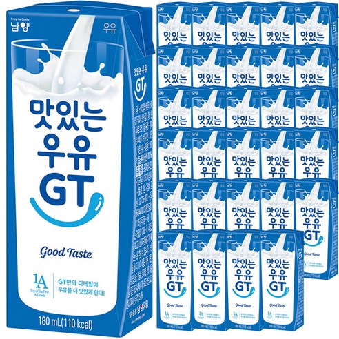 남양 맛있는 우유 GT, 180ml, 144개