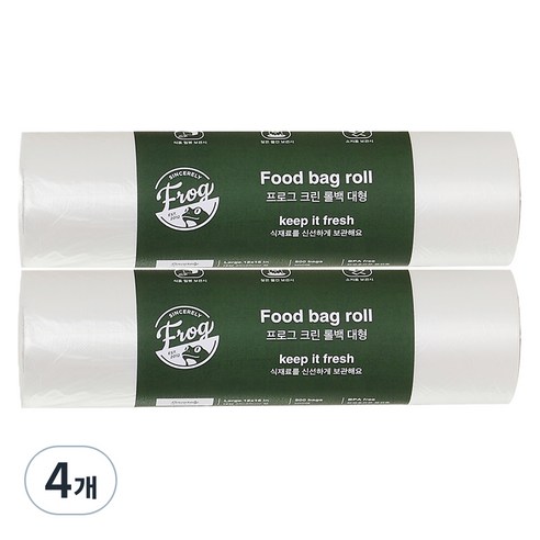 프로그 크린 롤백 대형 30cm x 40cm, 대(L), 500개입, 4개