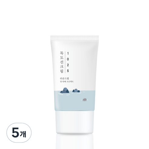 라운드랩 1025 독도 선크림 SPF 50+ PA++++, 5개, 50ml