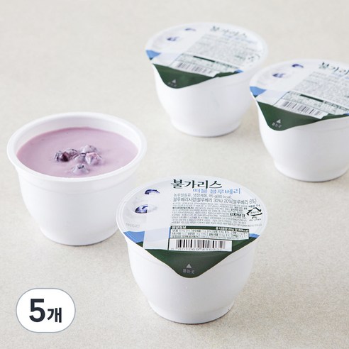 떠먹는 불가리스 요거트 블루베리 4개입, 340g, 5개