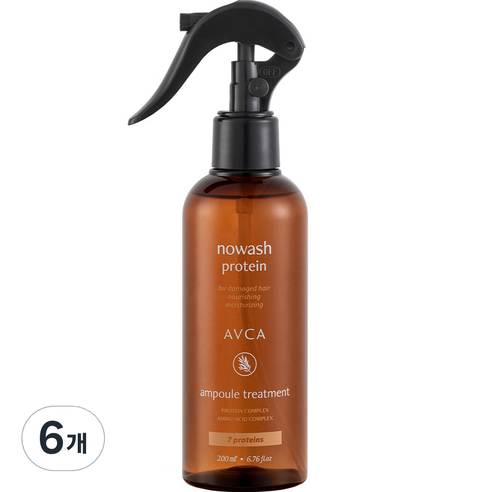 아브카 노워시 단백질 앰플 트리트먼트, 200ml, 6개