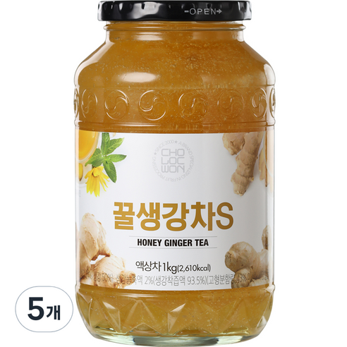 초록원 꿀생강차 S, 1kg, 1개입, 5개 허니생강차 Best Top5