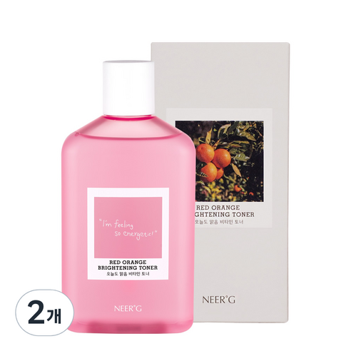 니얼지 레드오렌지 브라이트닝 비타민 토너, 250ml, 2개