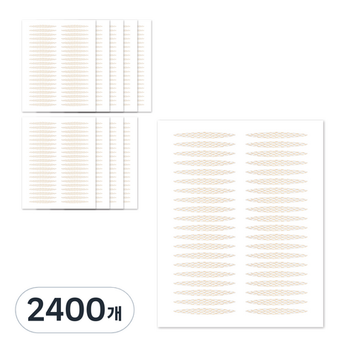 더분 대용량 마이스킨 쌍꺼풀 테이프 레이스, S타입, 2400개
