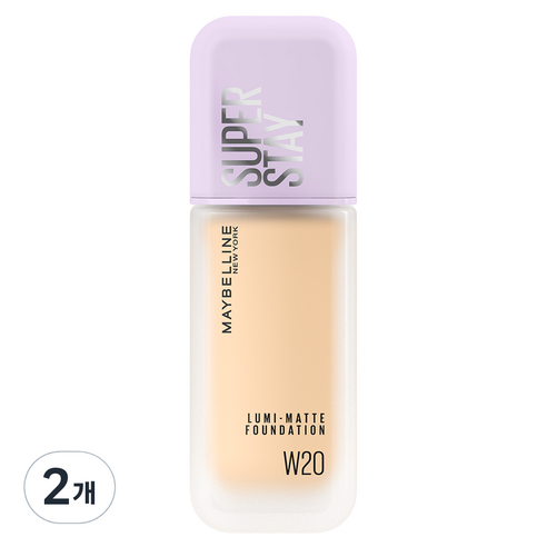 메이블린 슈퍼스테이 루미매트 파운데이션 35ml, 2개, W20 웜 뉴트럴