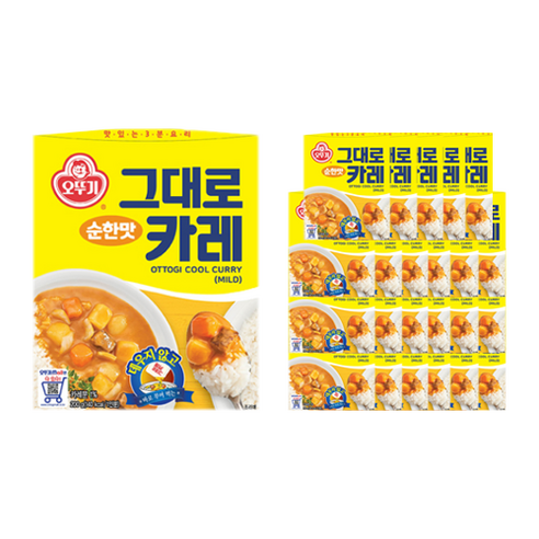 오뚜기 그대로 카레 순한맛 200g 3개 커리11