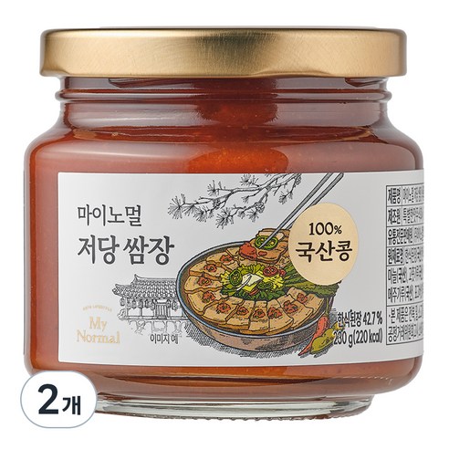 마이노멀 저당 쌈장, 230g, 2개