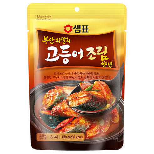 샘표 부산자갈치 고등어조림 양념, 1개, 150g