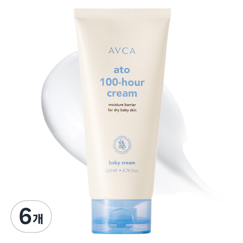 아브카 아토 100시간 초고보습 베이비 크림, 200ml, 6개