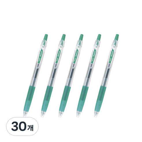 파이롯트 쥬스 젤잉크펜 0.38mm, 그린, 30개