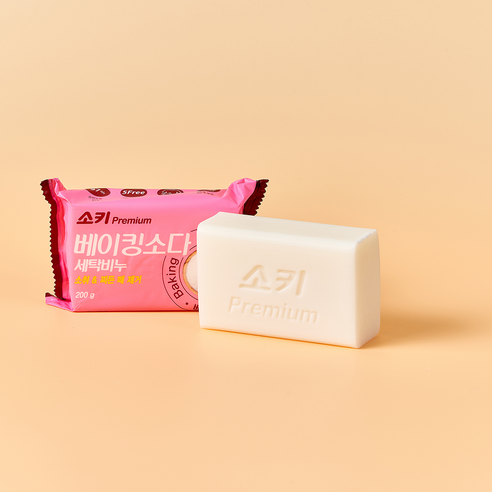 깨끗함에 안심을 더하다, 소키 베이킹 소다 세탁비누