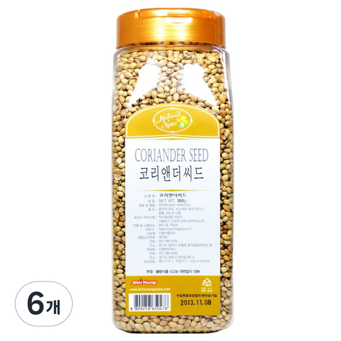 내츄럴스파이스 코리앤더 씨드, 300g, 6개