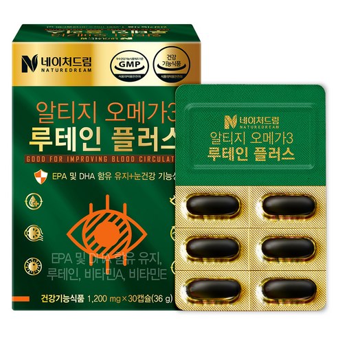네이처드림 알티지 오메가3 루테인 플러스, 30정, 36g, 1개