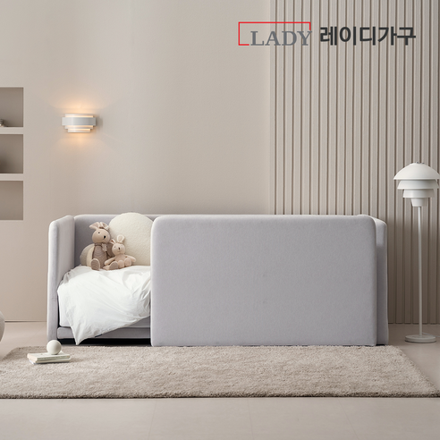 레이디가구 레브 기능성 패브릭 데이베드 슬림형 + 안전가드 높은형