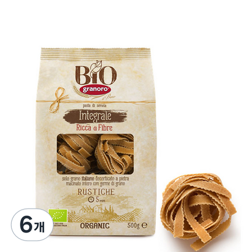 그라노로 통밀 루스티케, 500g, 6개