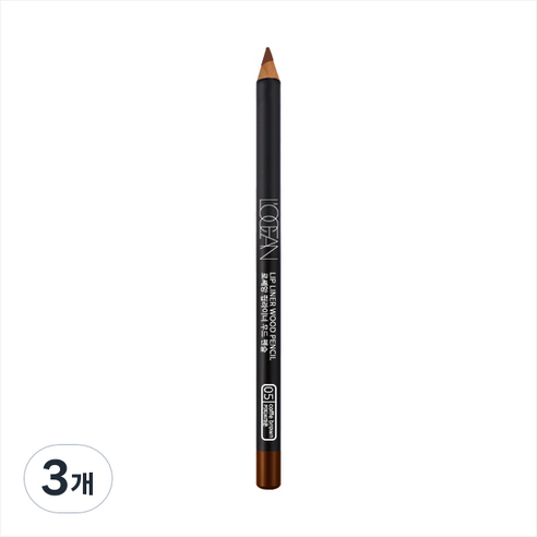 로쎄앙 립라이너 우드 펜슬 4 x 150 mm, 05호 커피브라운, 3개