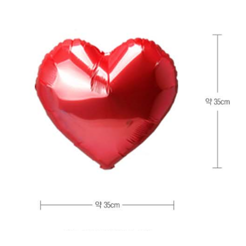 사랑을 담은 붉은 심장, 리빙다 하트 은박풍선으로 특별한 순간을 디자인하세요.