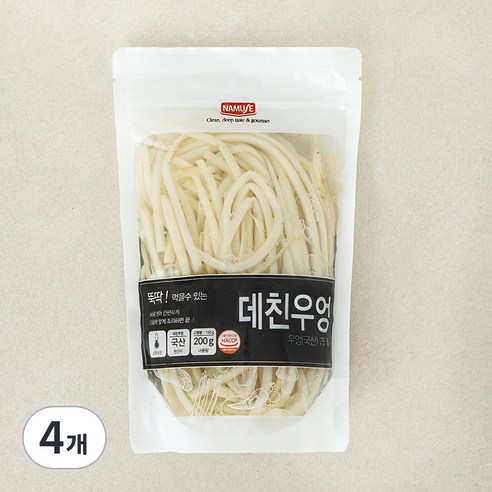 나무새 뚝딱 데친우엉, 200g, 4개