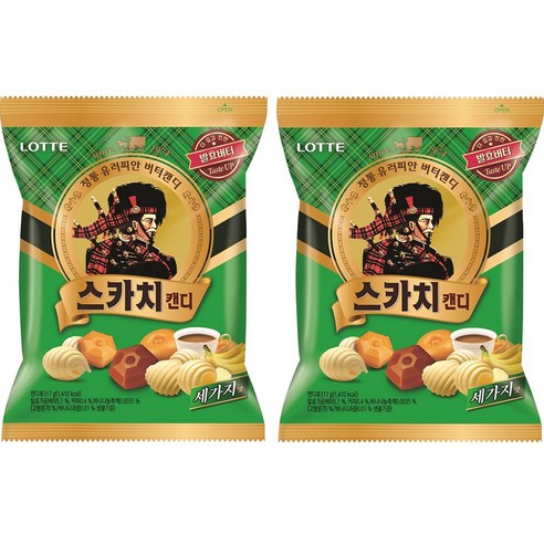 롯데제과 스카치 캔디 세가지맛, 8개, 317g