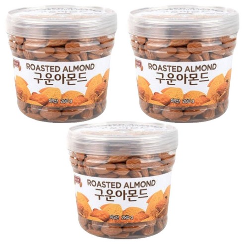 토농이 구운 아몬드, 280g, 3개