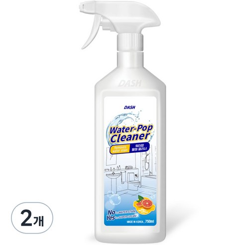 대쉬 워터팝 물때 클리너, 750ml, 2개