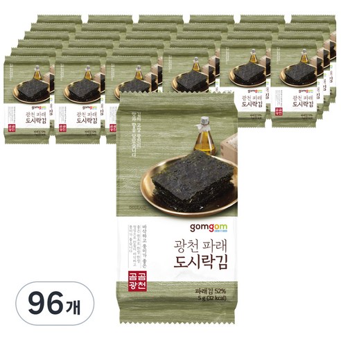 곰곰 광천 파래 도시락김, 5g, 96개