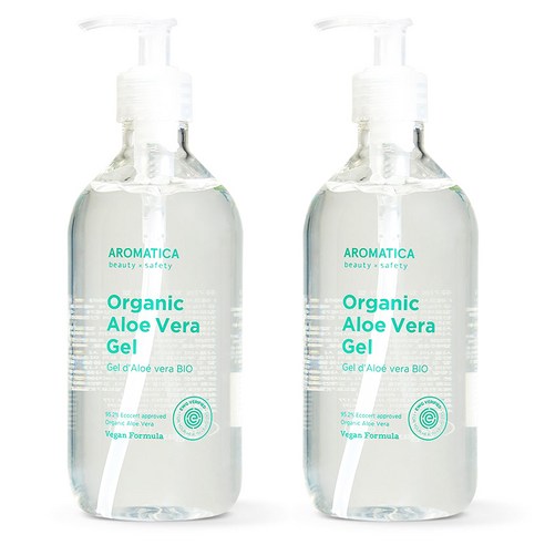 아로마티카 오가닉 알로에 베라 젤, 500ml, 2개