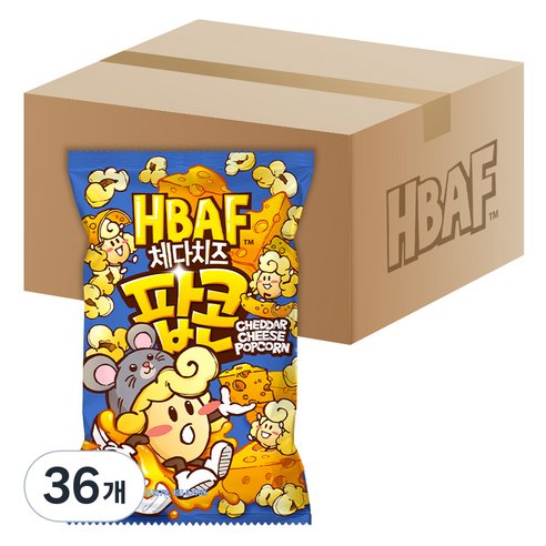 바프 체다치즈 팝콘, 80g, 36개