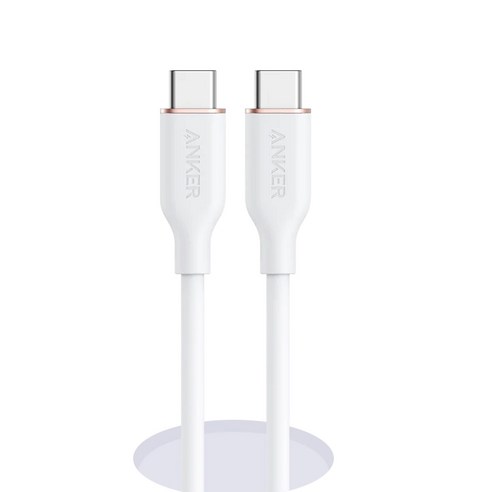 앤커 플로우 USB C to C타입 PD 고속충전 케이블 100W PPS호환, 90cm, 클라우드 화이트, 1개