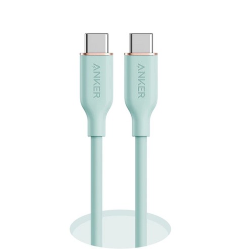 앤커 플로우 USB C to C타입 PD 고속충전 케이블 100W PPS호환, 90cm, 민트 그린, 1개