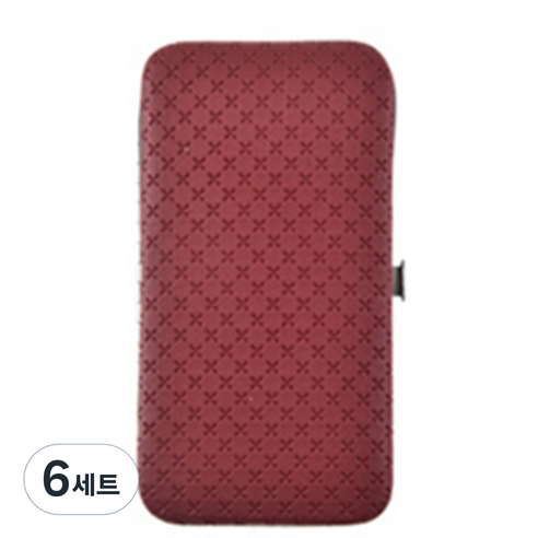 마켓A 네일케어 손톱깎이 19종 세트, 6세트, 레드
