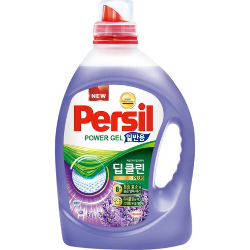퍼실 딥클린 플러스 액상세제 라벤더 일반용 본품, 3L, 1개