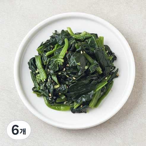 킨더가든 우리아이 시금치나물, 80g, 6개
