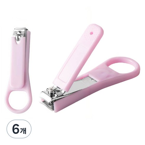 떼루와 유아용 귀여운 마카롱 유아손톱깎이, 랜덤발송, 6개