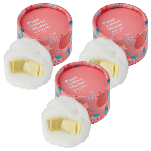 더페이스샵 파스텔 쿠션 블러셔 6g, 03 메리핑크, 3개