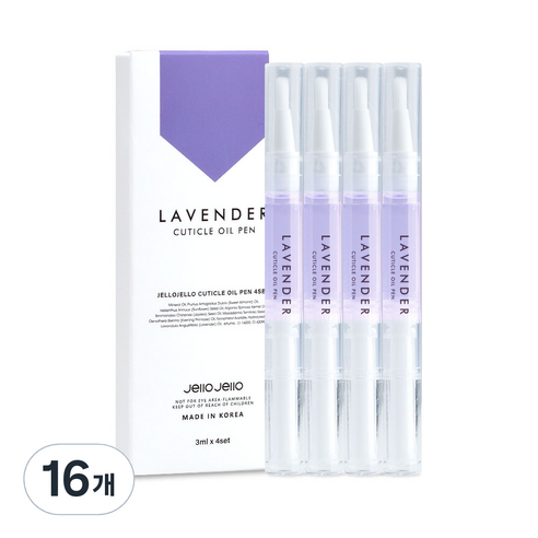 젤로젤로 큐티클 오일펜 라벤더, 3ml, 16개