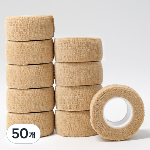 코멧 자가점착 탄력밴드 2.5cm x 4.5m, 1개입, 50개