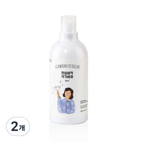샤인메이커스 안심세척 식기세척기용세제 액체형, 500ml, 2개