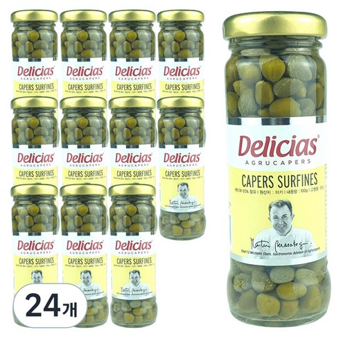 델리시아스 케이퍼절임, 100g, 24개