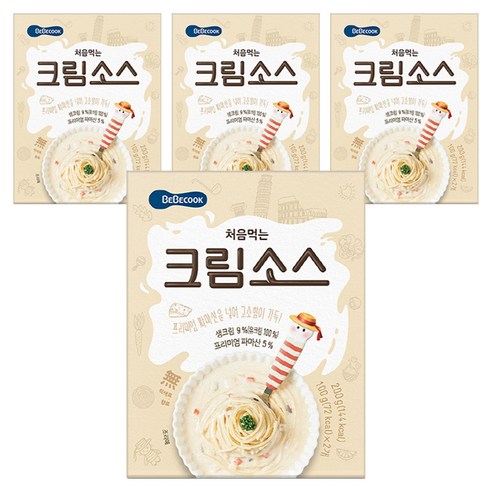 베베쿡 처음먹는 덮밥 소스, 크림, 200g, 4개
