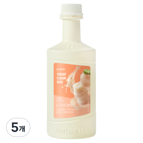 네이쳐티 요구르트 향 베이스, 1.2kg, 5개