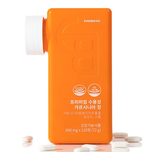 에버비키니 프리미엄 수용성 가르시니아 정 다이어트 보조제 72g, 120정, 1개