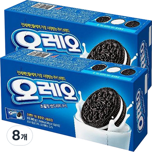 동서 오레오 화이트 샌드위치 쿠키, 300g, 8개