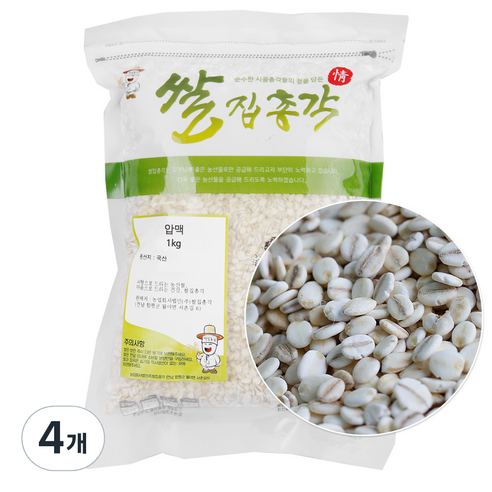 쌀집총각 압맥, 1kg, 4개