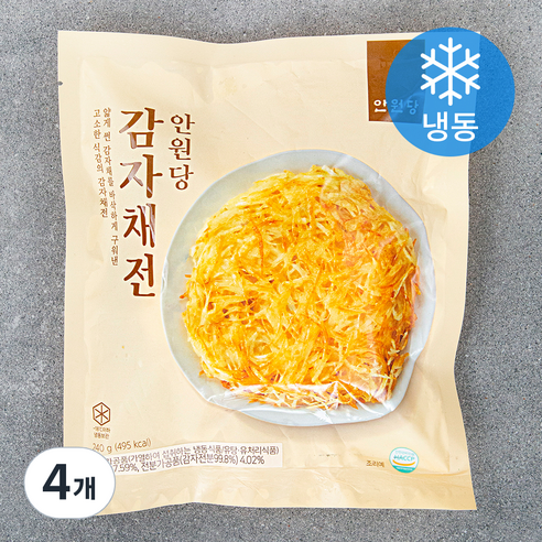 안원당 감자채전 (냉동), 4개, 240g